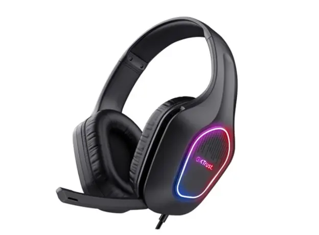 ყურსასმენი Trust GXT 416 Zirox LED Lightweight Gaming Headset Black - 25331