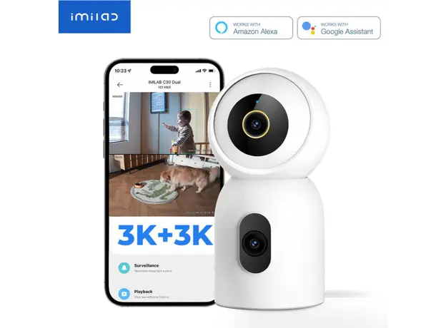 კამერა Xiaomi imilab C30 Dual Home Security Camera CMSXJ111A, 2 image