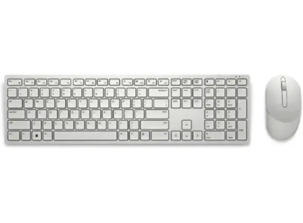 კლავიატურა Dell Pro Wireless Keyboard and Mouse - KM5221W - Russian (QWERTY) - White