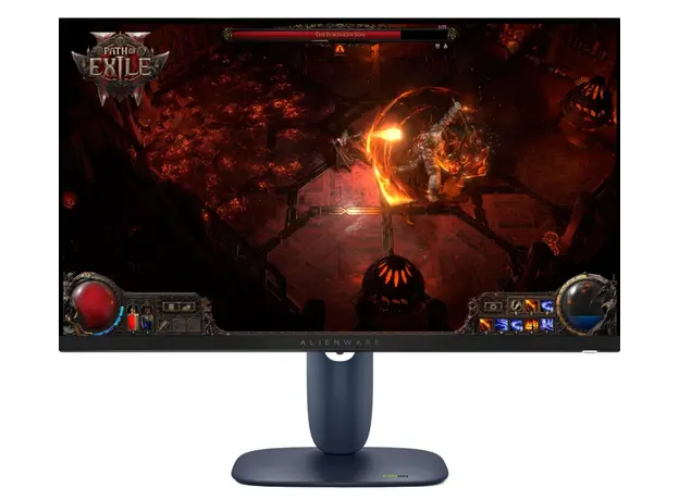 მონიტორი DELL 27" AW2725DM 2xHDMI, DP, USB, Fast IPS, 2560x1440, 180Hz, 1ms, DCI-P3 95%, G-SYNC, FreeSync, Pivot, HDR400
