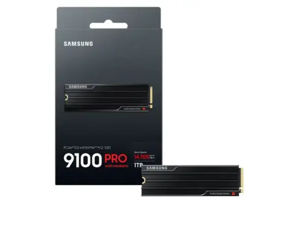 მყარი დისკი Samsung 9100 PRO PCIe 5.0 1TB SSD MZ-VAP1T0CW With Heatsink, 2 image