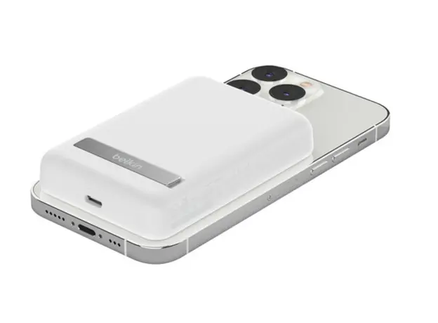 პორტატული დამტენი Belkin Power Bank 5000mAh, MagSafe Wireless, white, 4 image