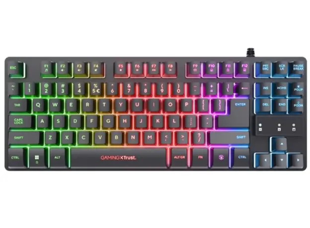 კლავიატურა Trust GXT833 THADO TKL KEYBOARD WHT US