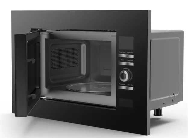 ჩასაშენებელი მიკროტალღური ღუმელი Hansa built-in, 20L, electrical control, 700W, grill, display, touch opening, black+inox, 2 image