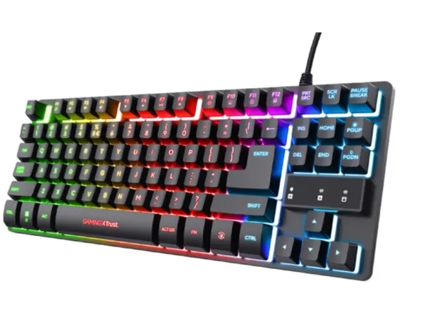 კლავიატურა Trust GXT833 THADO TKL KEYBOARD WHT US, 2 image