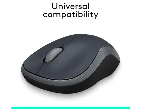 მაუსი Logitech Mouse M185 SWIFT GREY Wireless USB, 2 image