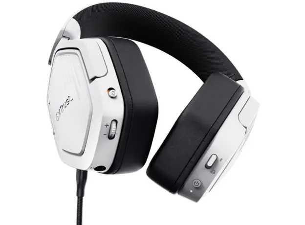 ყურსასმენი Trust GXT493W CARUS WIRELESS HEADSET WHITE, 3 image