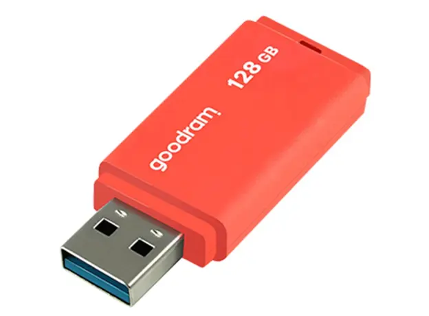 USB ფლეშ მეხსიერება Flash Goodram 128GB UME3 ORANGE USB 3.2 Gen 1