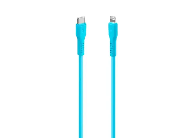 კაბელი TTEC USB-C - LIGHTNING CHARGE/DATA CABLE, 120CM NEON BLUE