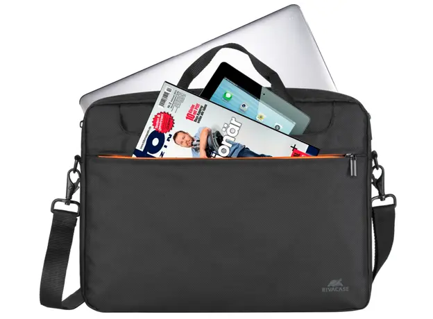 ნოუთბუქის ჩანთა Rivacase 8033 Black Laptop bag 15.6, 3 image
