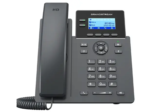 IP ტელეფონი Grandstream GRP2602G, Carrier-Grade IP Phones, 2 lines, 4 SIP accounts, Dual 10/100/1000 Mbsps Ethernet ports, PoE, HD audio (With PSU)