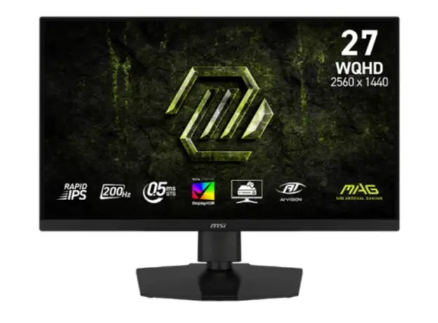 მონიტორი MSI MAG 274QPF E20 /27" (69 cm) / Flat / Rapid IPS  /2560 x 1440 (WQHD) / HDR: 300 cd/m