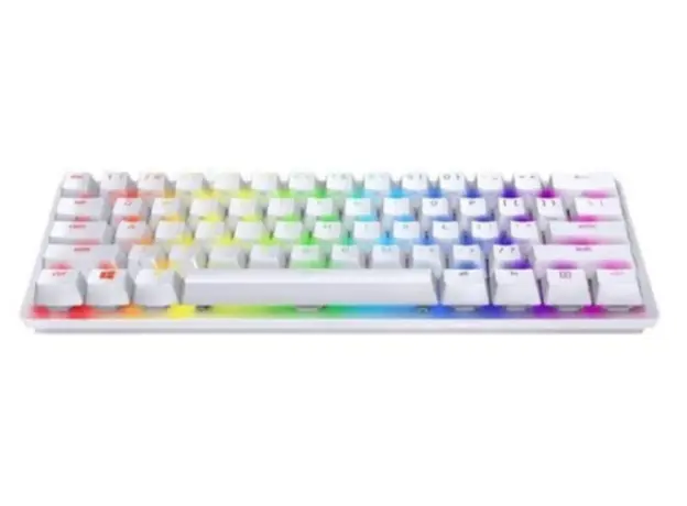 კლავიატურა Razer Keyboard mechanical Huntsman V3 Pro Mini, 61key, Analog Optical Switches, USB-A, EN, RGB, white, 2 image