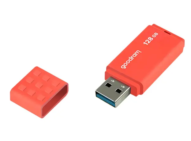 USB ფლეშ მეხსიერება Flash Goodram 128GB UME3 ORANGE USB 3.2 Gen 1, 2 image