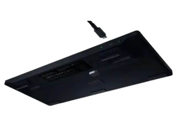 კლავიატურა Razer Keyboard mechanical BlackWidow V4 Low-profile HyperSpeed, 104key, Green Switch, USB-A/WL/BT, EN, RGB, black, 4 image