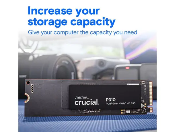 მყარი დისკი CRUCIAL SSD PCIE G4 M.2 NVME 1TB P310 CT1000P310SSD8, 2 image