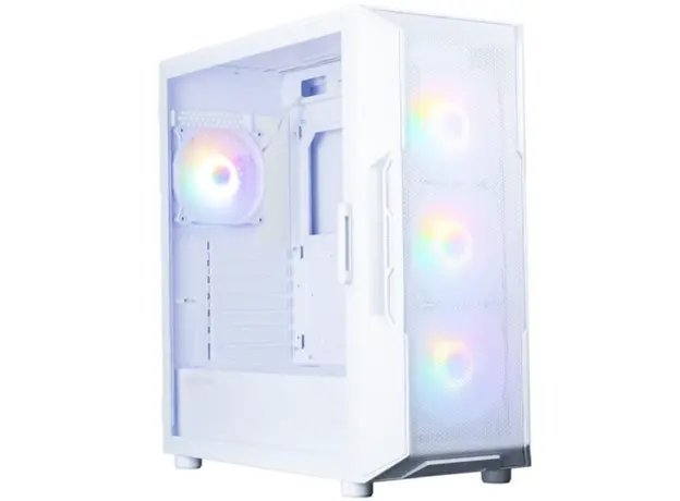 კომპიუტერის ქეისი Zalman PC case I3 Neo V2 without PSU, _xUSB3.0, _xUSB2.0, 1x Type C, 4x120mm RGB, VGA 355mm, LCS ready, TG Side Panel, ATX, white, 2 image