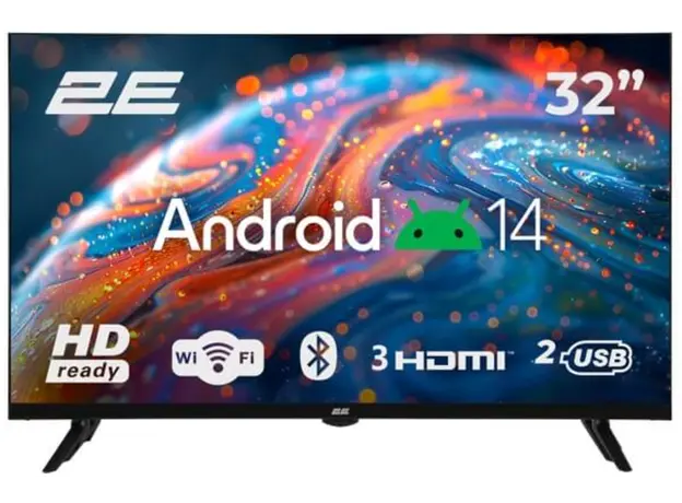 ტელევიზორი 2E TV Set 32" LED HD 60Hz Smart Android Black