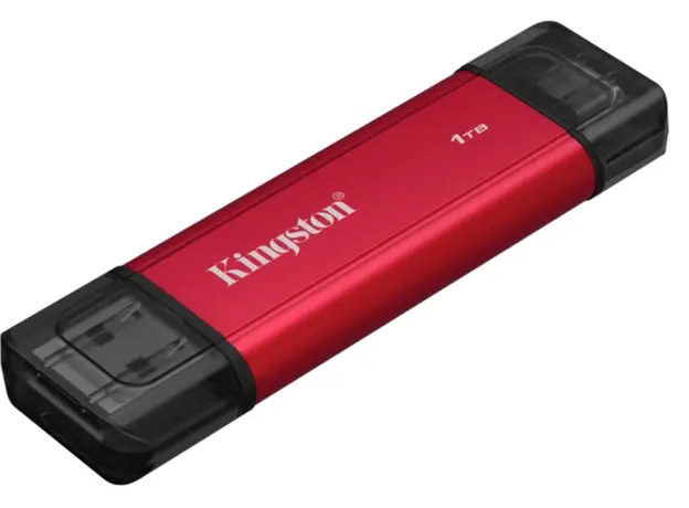 გარე მყარი დისკი Portable SSD Kingston 1TB USB 3.2 Gen 2 Dual USB-A R1050/W950MB/s, 2 image