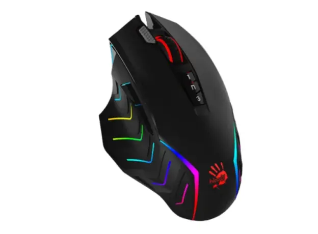 მაუსი A4tech Bloody J95s 2-Fire RGB Animation Gaming Mouse Stone Black, 2 image