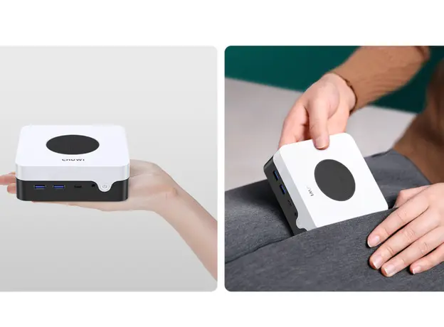 მინი კომპიუტერი Chuwi LarKBox X, i3-1220P, 8GB, 256GB SSD, Integrated, W11H, Black/White, 11 image