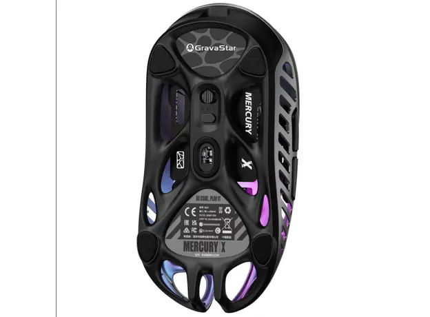 მაუსი GravaStar Mercury X Wireless Gaming Mouse Grey, 3 image