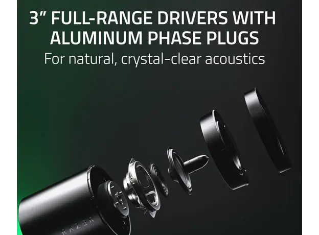 დინამიკი Razer Multimedia speaker Nommo V2 Pro 2.1, USB-A, RGB, black, 6 image