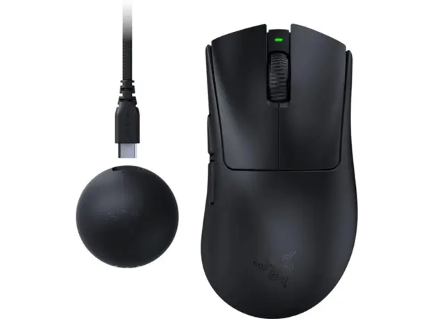მაუსი Razer Mouse DeathAdder V4 Pro Gen-2, USB-A/WL, black, 2 image