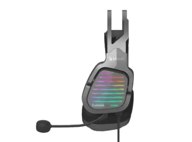 ყურსასმენი A4tech Bloody G560 RGB Flow Backlight Headset 7.1 Virtual USB Gun Grey, 3 image