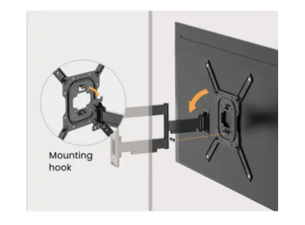 ტელევიზორის საკიდი Vertex VX-TV-WM06 Full-Motion TV Wall Mount 23"-65", 2 image