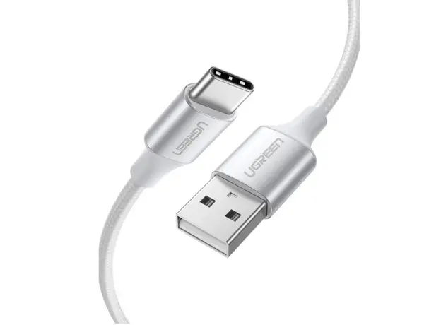 კაბელი Ugreen USB-A 2.0 to USB-C Cable  1m (White)/60131