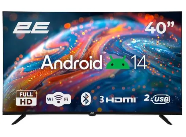 ტელევიზორი 2E TV Set 40" LED FHD 60Hz Smart Android Black