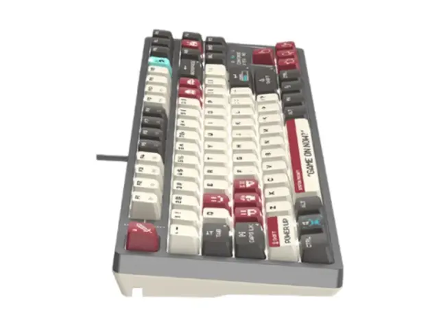 კლავიატურა A4tech Bloody S87 HOT-SWAPPABLE Mechanical Keyboard Pixels Red, 5 image