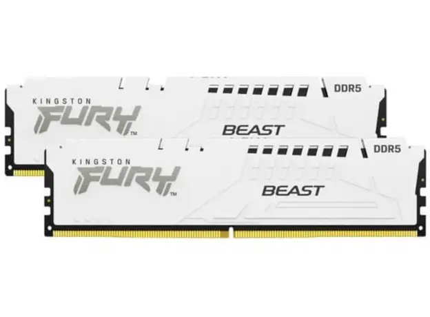 ოპერატიული მეხსიერება Kingston FURY White 32GB (16GB x 2 pcs) 5600MHz DDR5 DIMM CL36 1Rx8 2G x 64-Bit, 2 image
