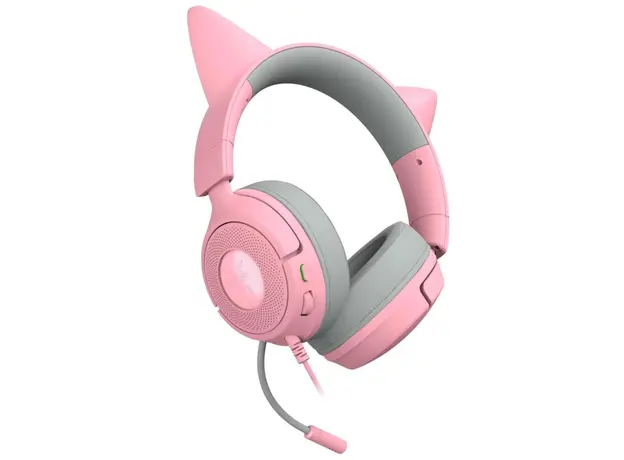 ყურსასმენი Razer Headset Kraken Kitty V3 X, mini-jack, 1.3m, quartz, 3 image