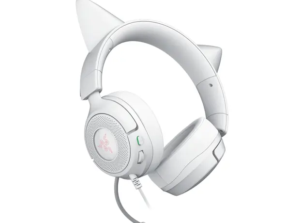 ყურსასმენი Razer Headset Kraken Kitty V3 X, mini-jack, 1.3m, white, 2 image