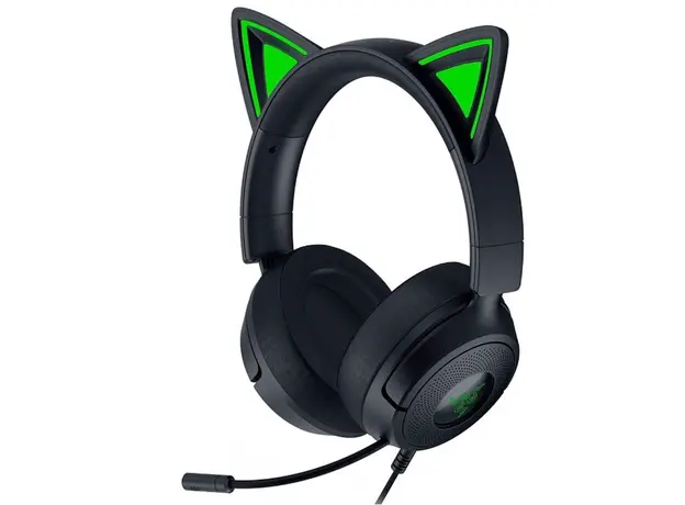 ყურსასმენი Razer Headset Kraken Kitty V3 X, mini-jack, 1.3m, black