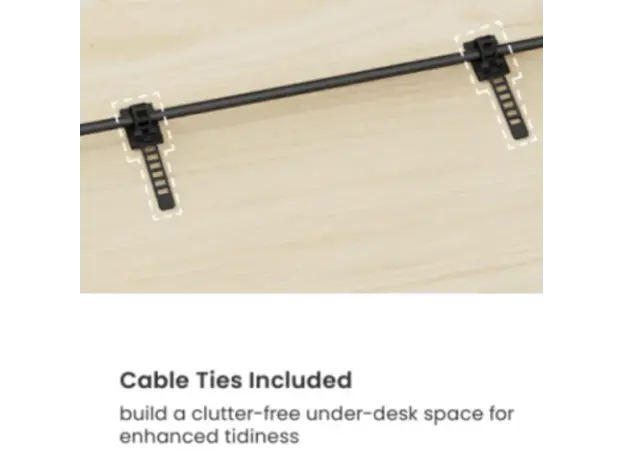 სათამაშო მაგიდა Vertex VX-1SSD-02B Electric Sit-Stand Desk Matte Black, 3 image