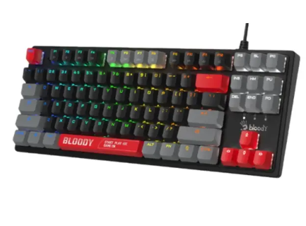 კლავიატურა A4tech Bloody S310N Mechanical Switch RGB Gaming Keybord Energy Red, 3 image