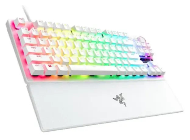 კლავიატურა Razer Keyboard mechanical Huntsman V3 Pro TKL, 84key, Analog Optical Switches, USB-A, EN, white, 3 image