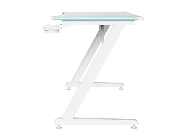 სათამაშო მაგიდა Trust GXT709W LUMINUS RGB DESK WHITE/25328, 4 image