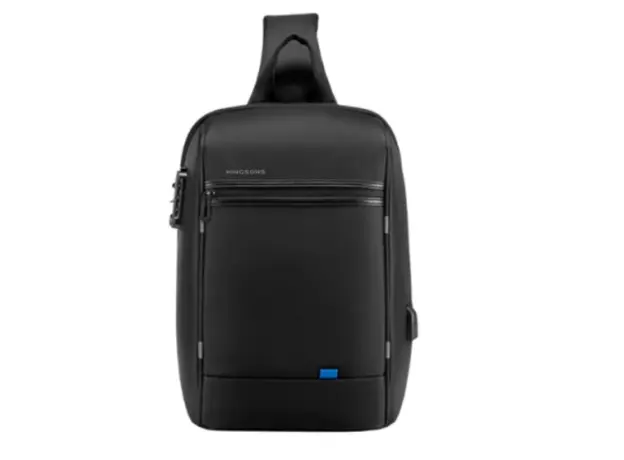 ზურგჩანთა Kingsons Laptop Backpack With USB Charger 15.6" Black - KS3165-G, 2 image