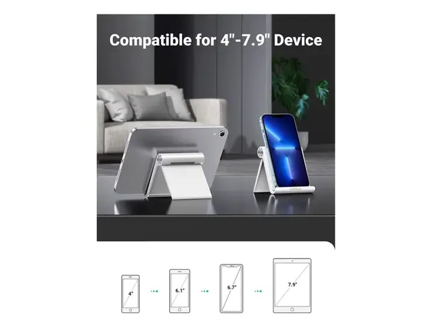 მობილურის სამაგრი Ugreen Adjustable Portable Stand Multi-Angle White/30285, 3 image