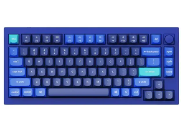 კლავიატურა Keychron Q1 84Key, Gateron G PRO Brown, USB-A, Hot-Swap, QMK, Knob, EN, RGB