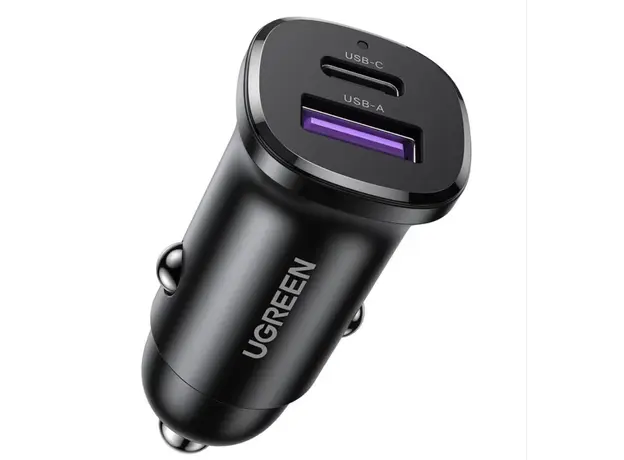 მანქანის აქსესუარი Ugreen 30W 2-Port Fast Car Charger/25845