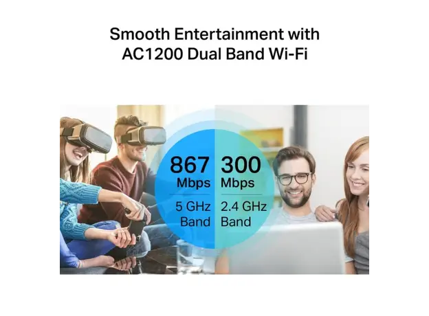 უკაბელო როუტერი TP-LINK Archer C6/AC1200 Wireless Gigabit Router, 4 image