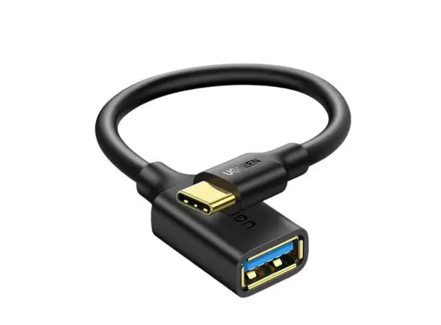 კაბელი Ugreen USB-C Male to USB 3.0 A Female Cable Black/30701, 3 image