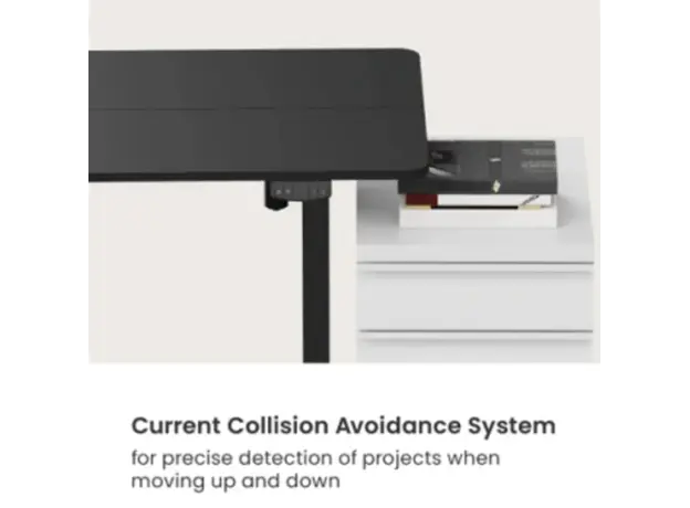 სათამაშო მაგიდა Vertex VX-1SSD-02B Electric Sit-Stand Desk Matte Black, 4 image