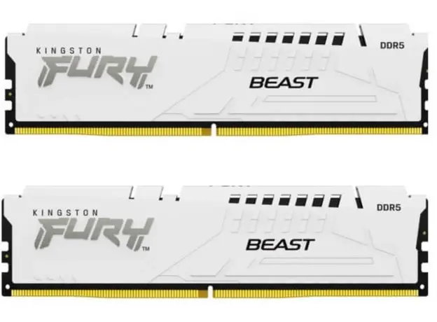 ოპერატიული მეხსიერება Kingston FURY White 32GB (16GB x 2 pcs) 5600MHz DDR5 DIMM CL36 1Rx8 2G x 64-Bit, 3 image