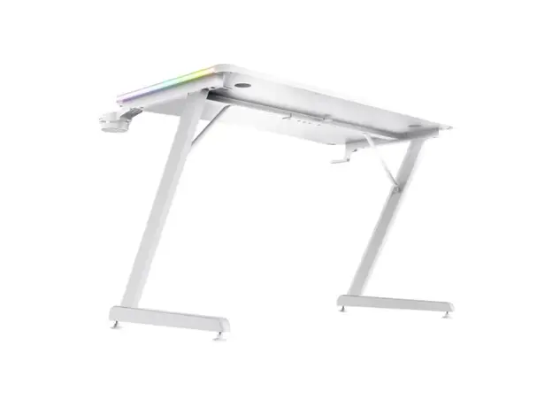 სათამაშო მაგიდა Trust GXT709W LUMINUS RGB DESK WHITE/25328, 3 image